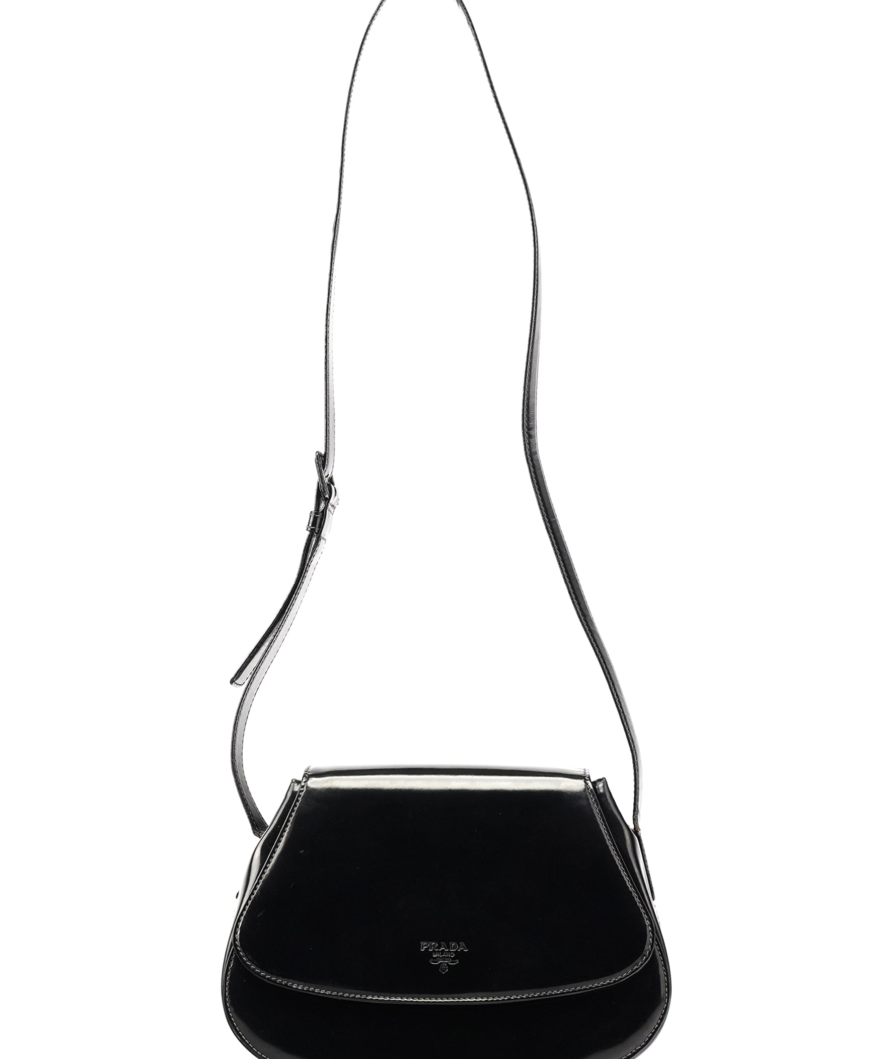 Prada 1995 Black Spazzolato Sport Crossbody Bag