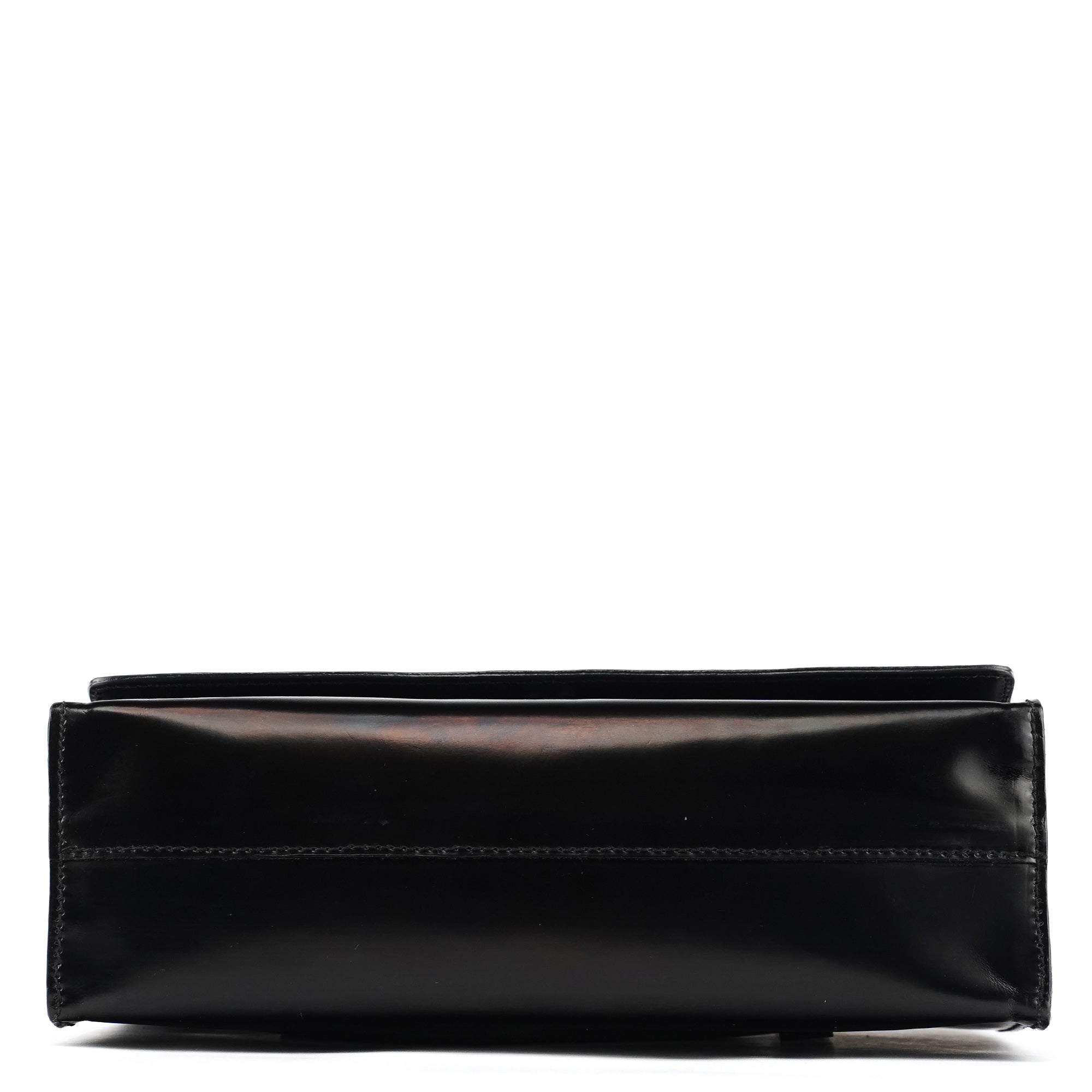 Prada 1995 Black Spazzolato Sport Flap Tote Bag