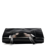 Prada 1995 Black Spazzolato Sport Flap Tote Bag