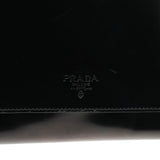 Prada 1995 Black Spazzolato Sport Flap Tote Bag