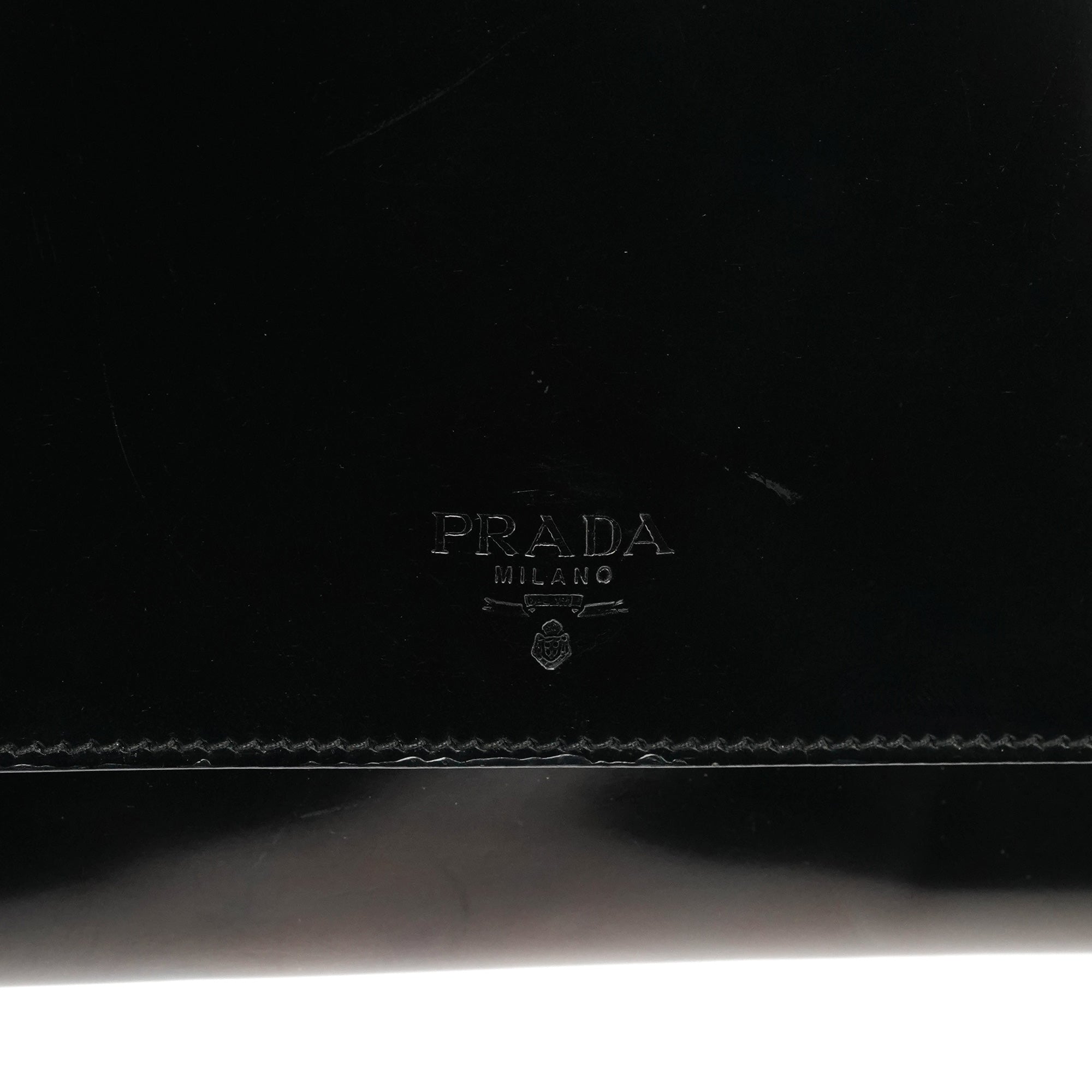 Prada 1995 Black Spazzolato Sport Flap Tote Bag