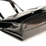 Prada 1995 Black Spazzolato Sport Flap Tote Bag