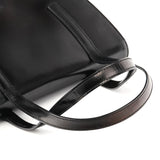 Prada 1995 Black Spazzolato Sport Flap Tote Bag