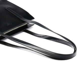 Prada 1995 Black Spazzolato Sport Tote Bag