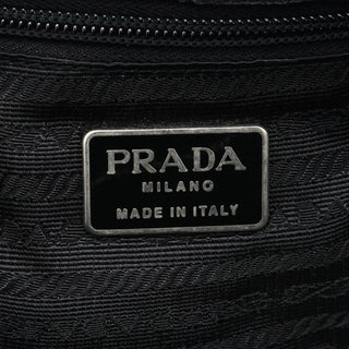 Prada 1995 Black Spazzolato Sport Tote Bag