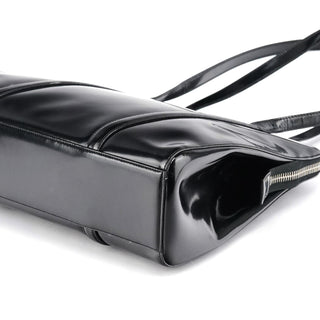 Prada 1995 Black Spazzolato Sport Tote Bag