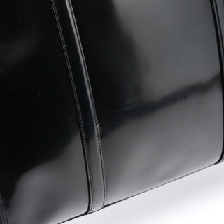 Prada 1995 Black Spazzolato Sport Tote Bag