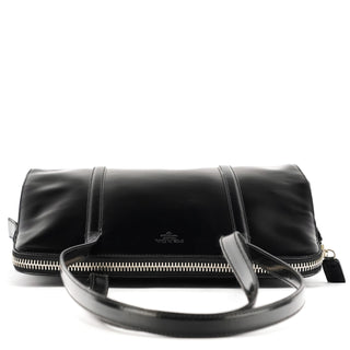 Prada 1995 Black Spazzolato Sport Tote Bag