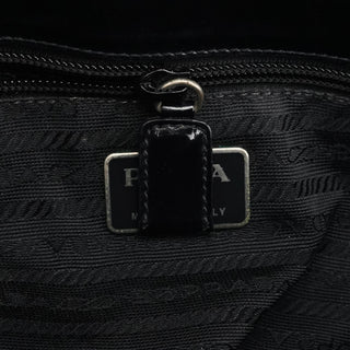 Prada 1995 Black Spazzolato Sport Tote Bag