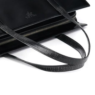 Prada 1995 Black Spazzolato Sport Tote Bag
