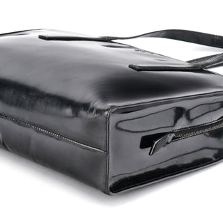 Prada 1995 Black Spazzolato Sport Tote Bag