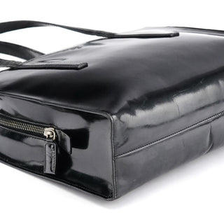 Prada 1995 Black Spazzolato Sport Tote Bag