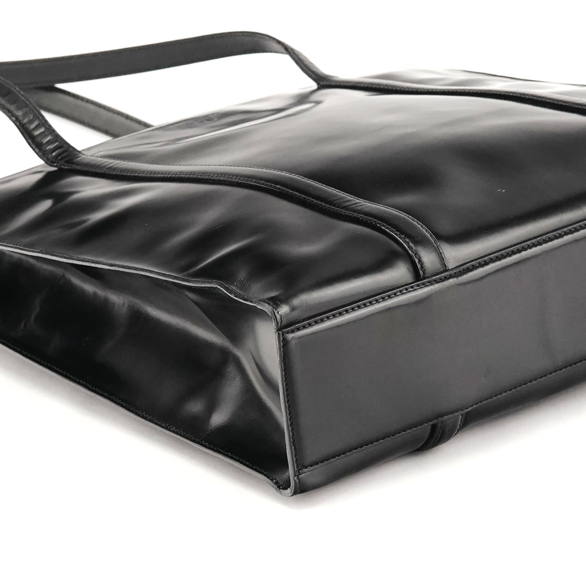 Prada 1995 Black Spazzolato Sport Tote Bag