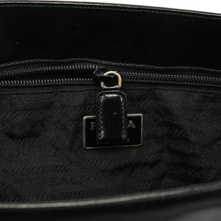 Prada 1995 Black Spazzolato Sport Tote Bag