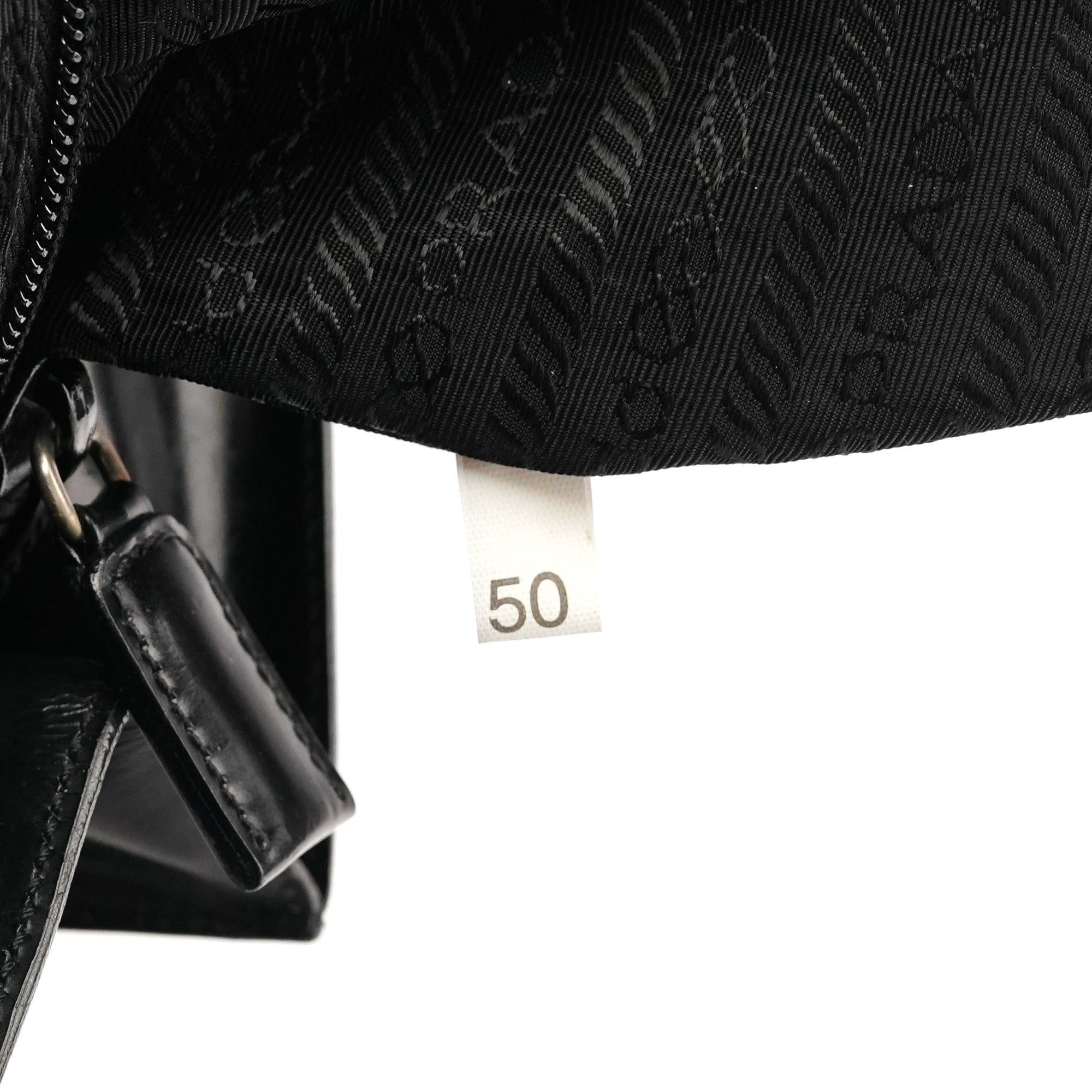 Prada 1995 Black Spazzolato Sport Tote Bag