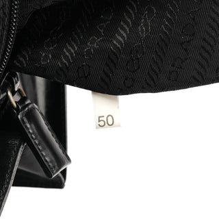 Prada 1995 Black Spazzolato Sport Tote Bag