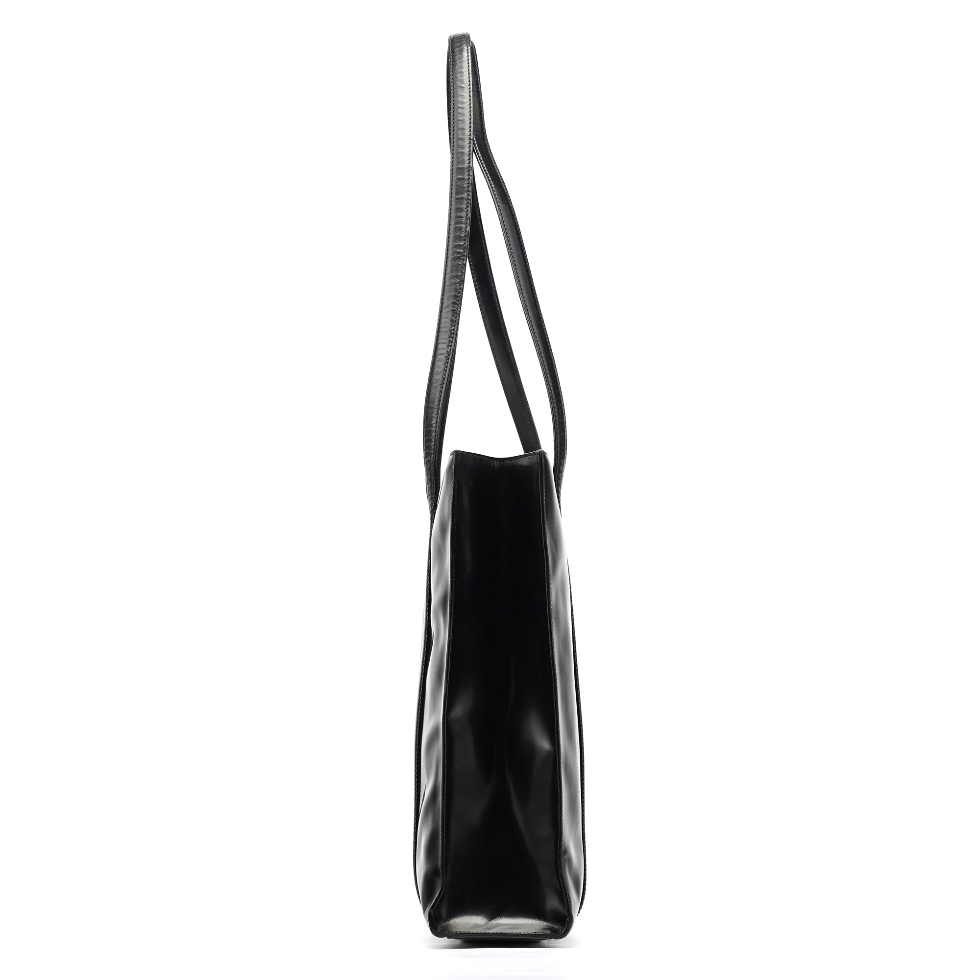 Prada 1995 Black Spazzolato Sport Tote Bag