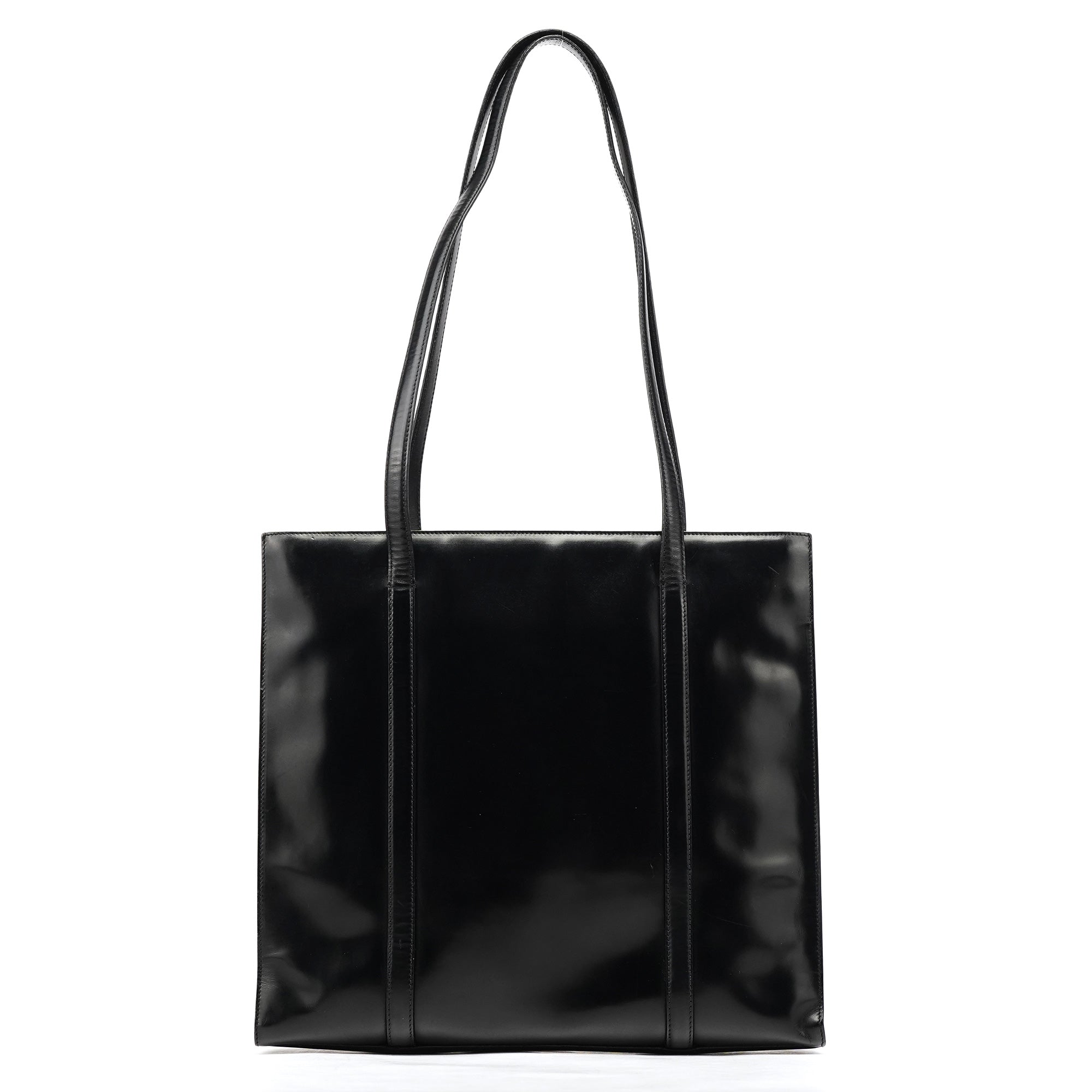 Prada 1995 Black Spazzolato Sport Tote Bag