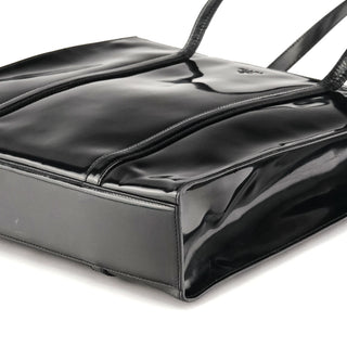 Prada 1995 Black Spazzolato Sport Tote Bag