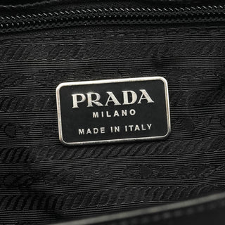 Prada 1995 Black Spazzolato Sport Tote Bag