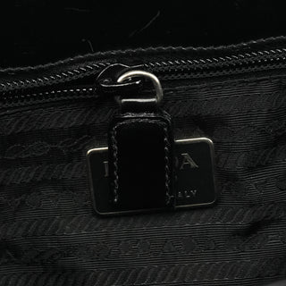 Prada 1995 Black Spazzolato Sport Tote Bag