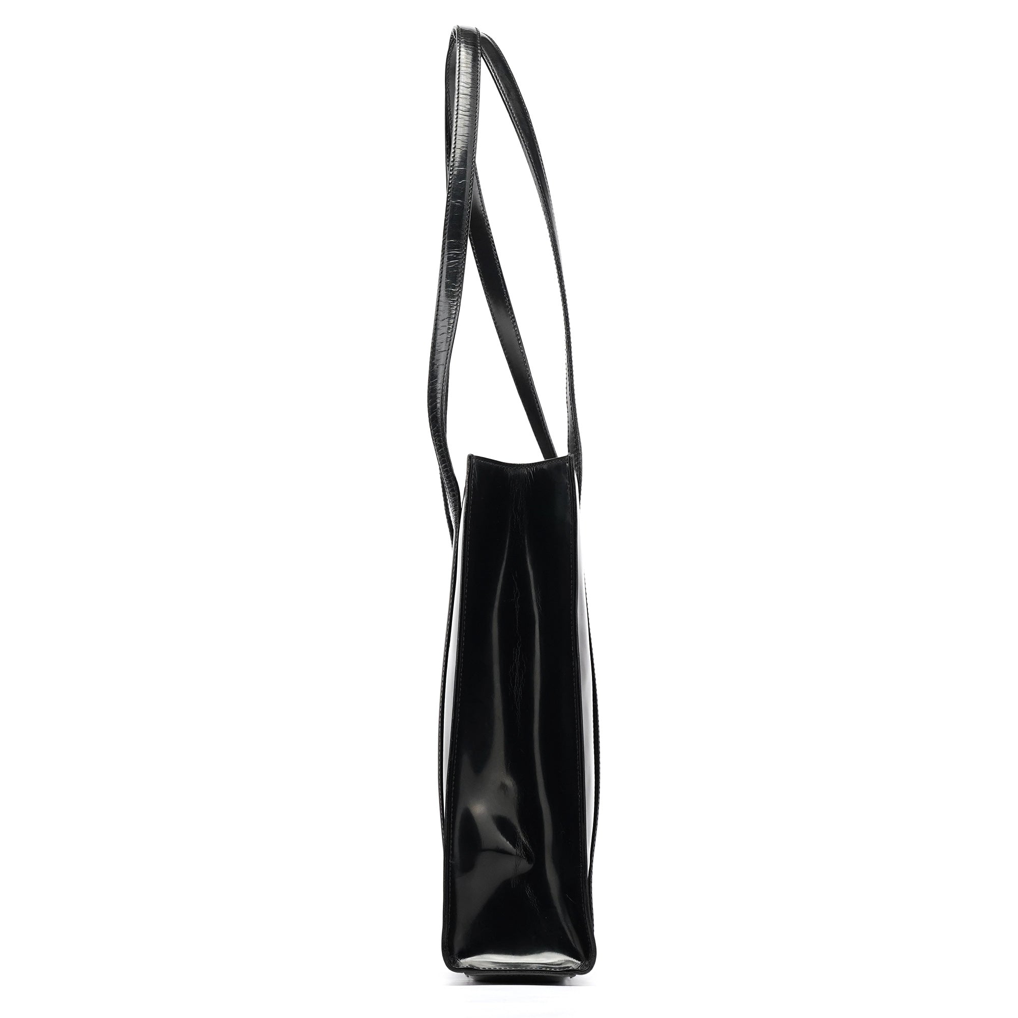 Prada 1995 Black Spazzolato Sport Tote Bag