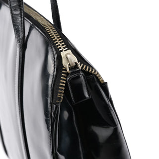 Prada 1995 Black Spazzolato Sport Tote Bag