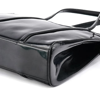 Prada 1995 Black Spazzolato Sport Tote Bag
