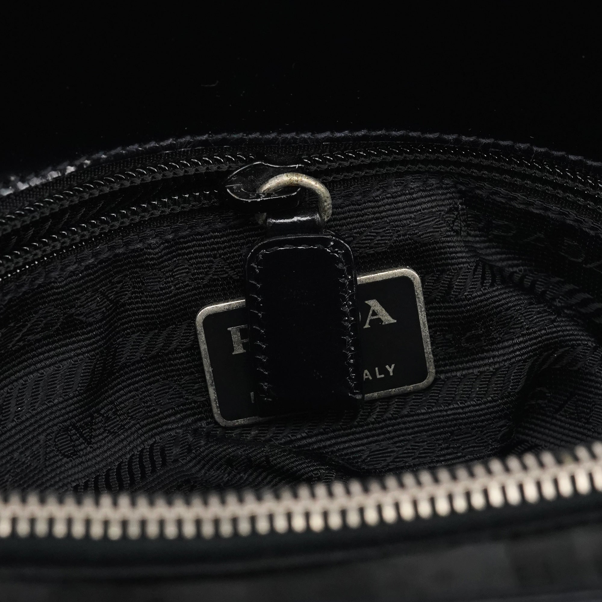 Prada 1995 Black Spazzolato Sport Tote Bag
