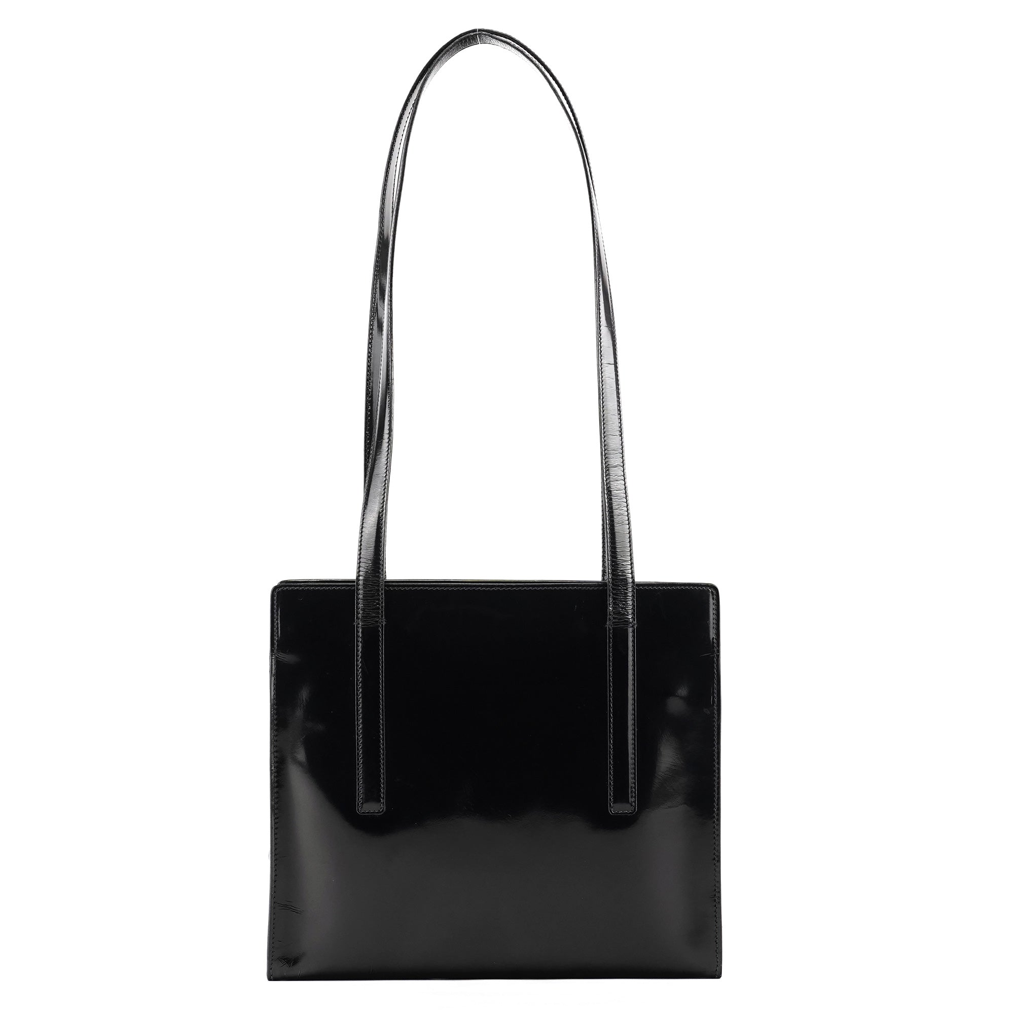 Prada 1995 Black Spazzolato Sport Tote Bag