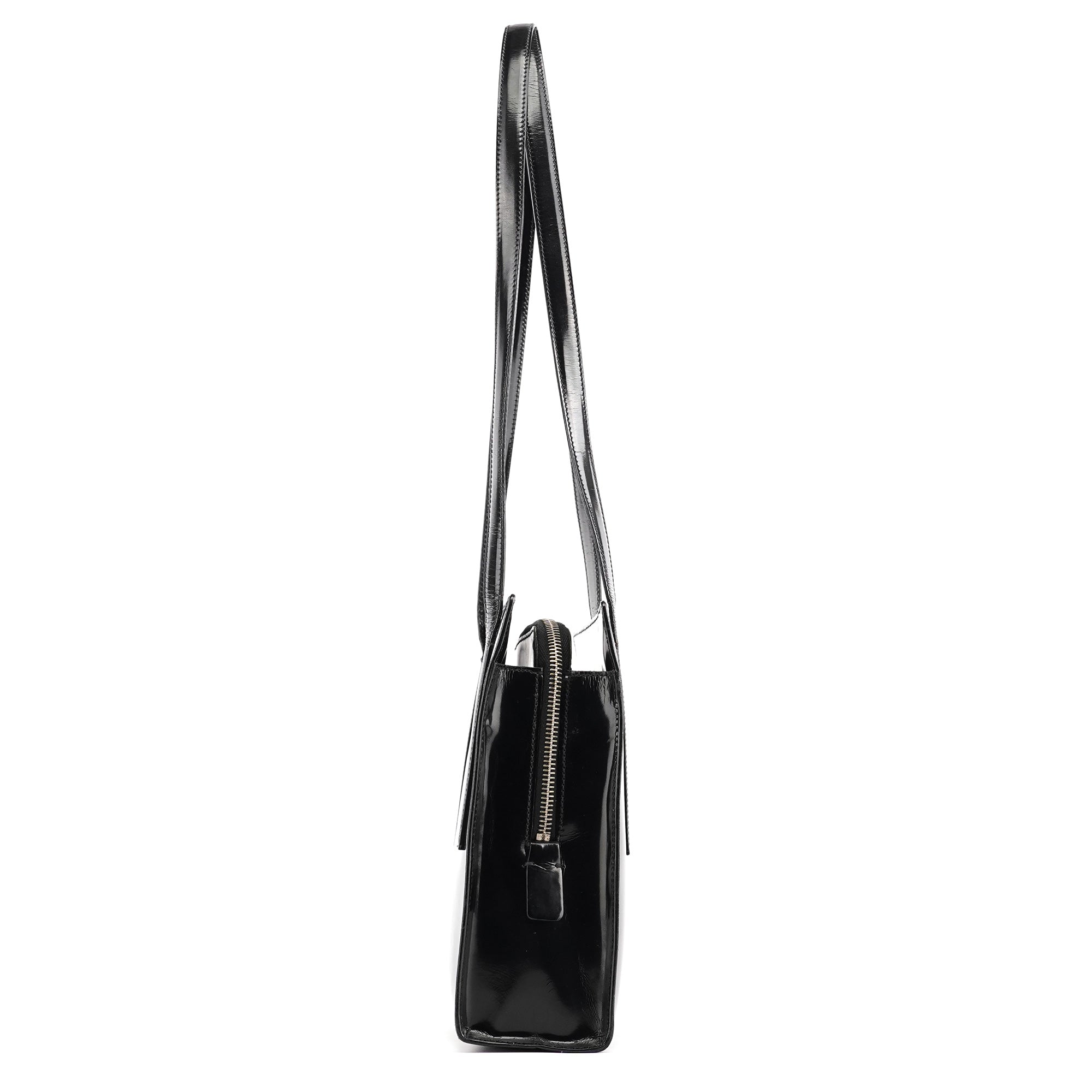Prada 1995 Black Spazzolato Sport Tote Bag