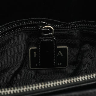 Prada 1995 Black Spazzolato Sport Tote Bag