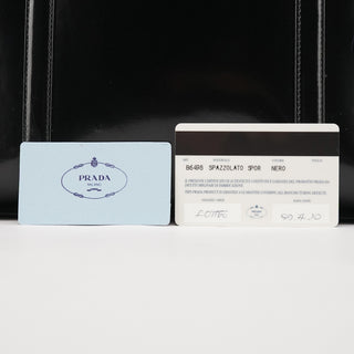 Prada 1995 Black Spazzolato Sport Tote Bag