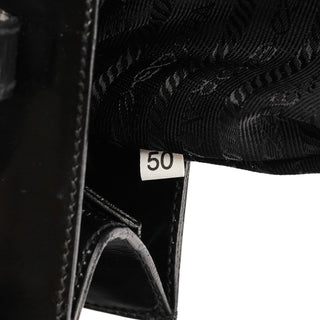 Prada 1995 Black Spazzolato Sport Tote Bag