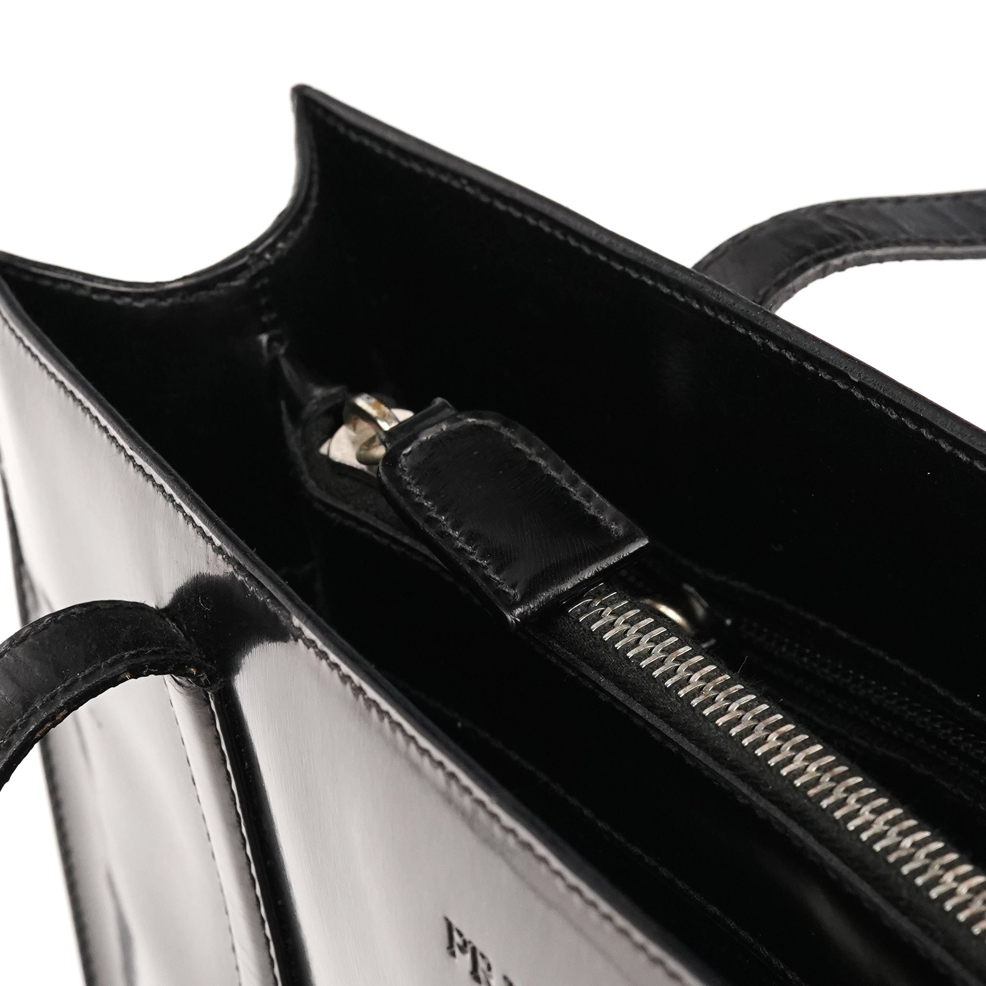 Prada 1995 Black Spazzolato Sport Tote Bag