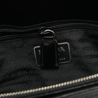 Prada 1995 Black Spazzolato Sport Tote Bag