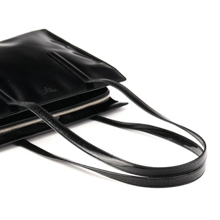 Prada 1995 Black Spazzolato Sport Tote Bag
