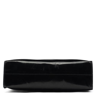 Prada 1995 Black Spazzolato Sport Tote Bag