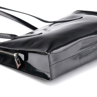 Prada 1995 Black Spazzolato Sport Tote Bag