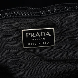 Prada 1995 Black Spazzolato Sport Tote Bag