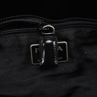 Prada 1995 Black Spazzolato Sport Tote Bag