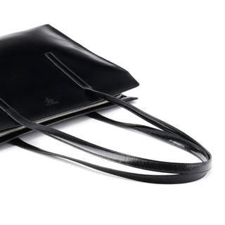 Prada 1995 Black Spazzolato Sport Tote Bag