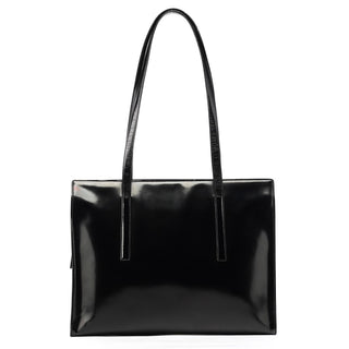 Prada 1995 Black Spazzolato Sport Tote Bag