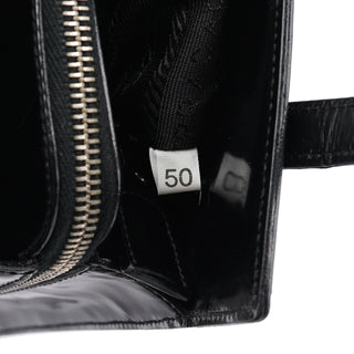 Prada 1995 Black Spazzolato Sport Tote Bag