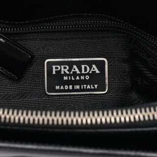 Prada 1995 Black Spazzolato Sport Tote Bag
