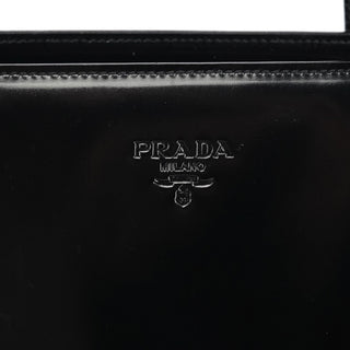 Prada 1995 Black Spazzolato Sport Tote Bag