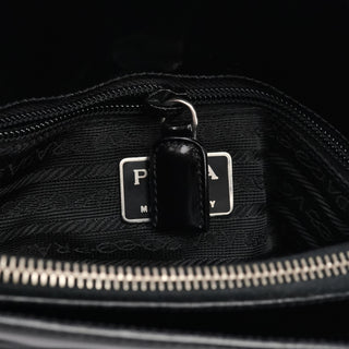 Prada 1995 Black Spazzolato Sport Tote Bag