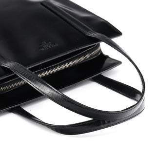 Prada 1995 Black Spazzolato Sport Tote Bag