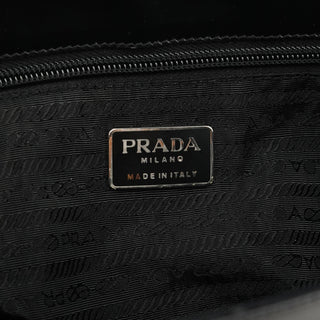 Prada 1995 Black Spazzolato Sport Tote Bag