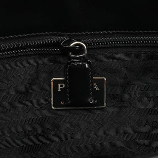 Prada 1995 Black Spazzolato Sport Tote Bag